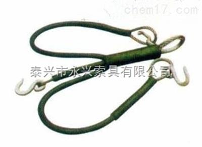 三叉式橡胶钢丝吊装绳索价格